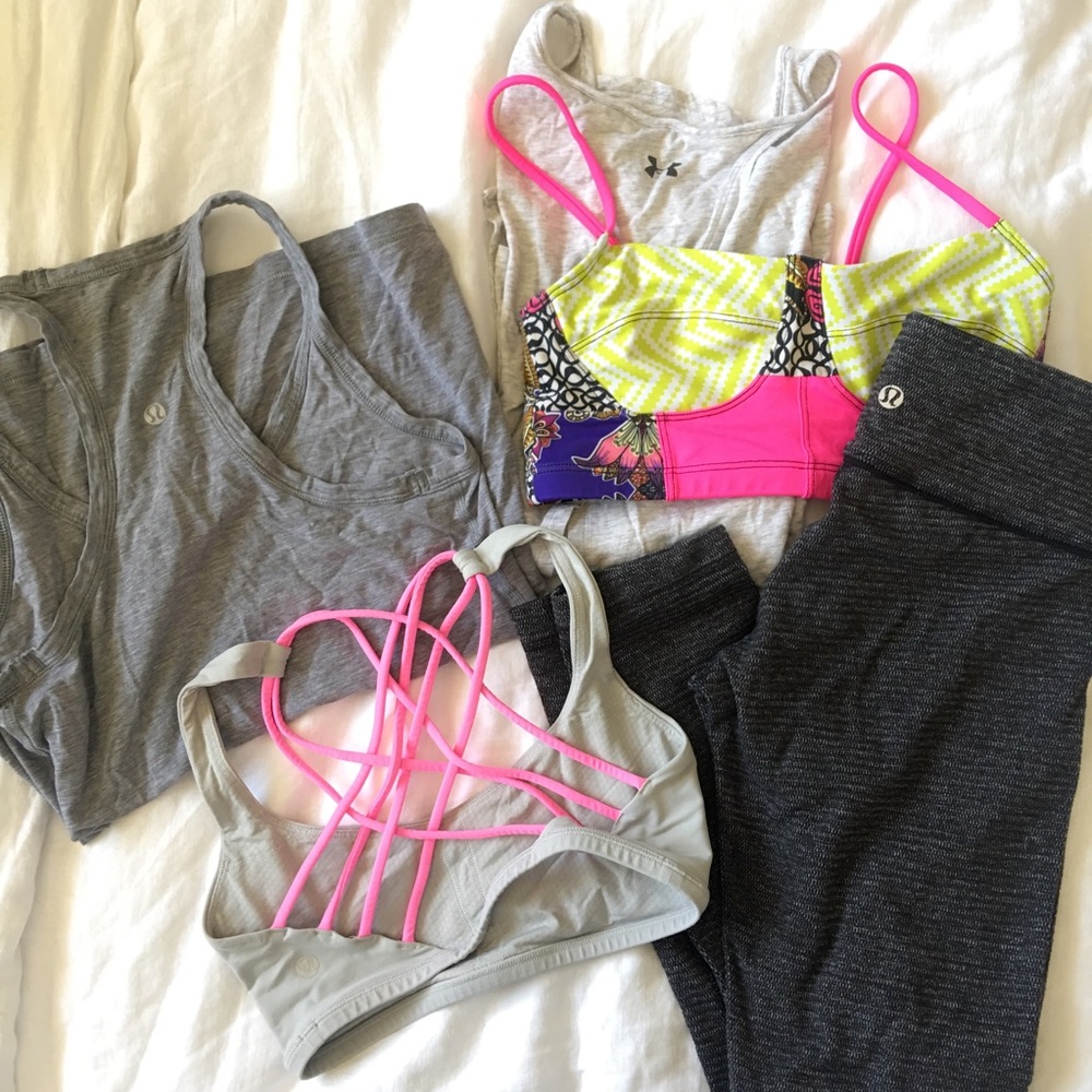 lululemon athletica 3pc bundle + 2 bonus pcs